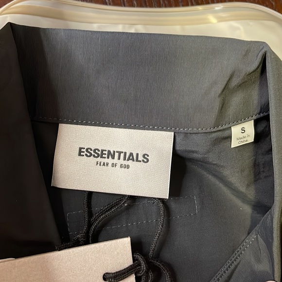 Essentials Fear Of God Black Coaches Jacket - Small - Picture 5 of 9